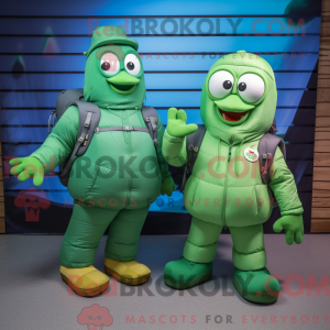 Postava maskota Green Pair...