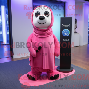 Pink Seal maskot kostume...