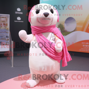 Maskotdraktfigurat Pink...