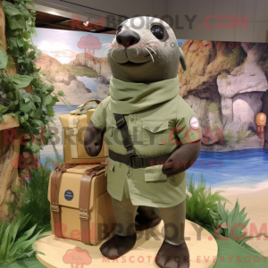 Maskotka Olive Seal ze...