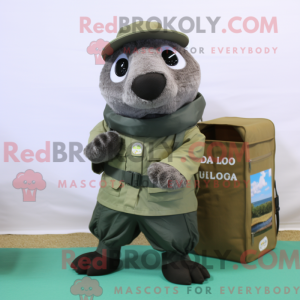 Olive Seal mascottekostuum...