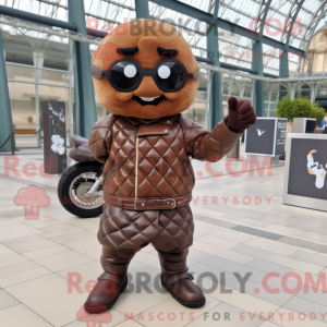 Brun Croissant maskot...