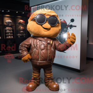 Brun Croissant maskot...