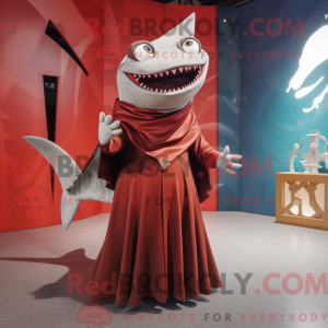 Rust Shark mascot costume...