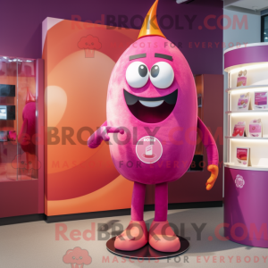 Magenta aprikos máscara...