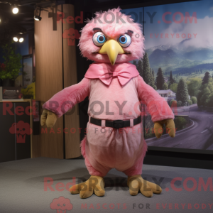 Różowa maska Eagle w...