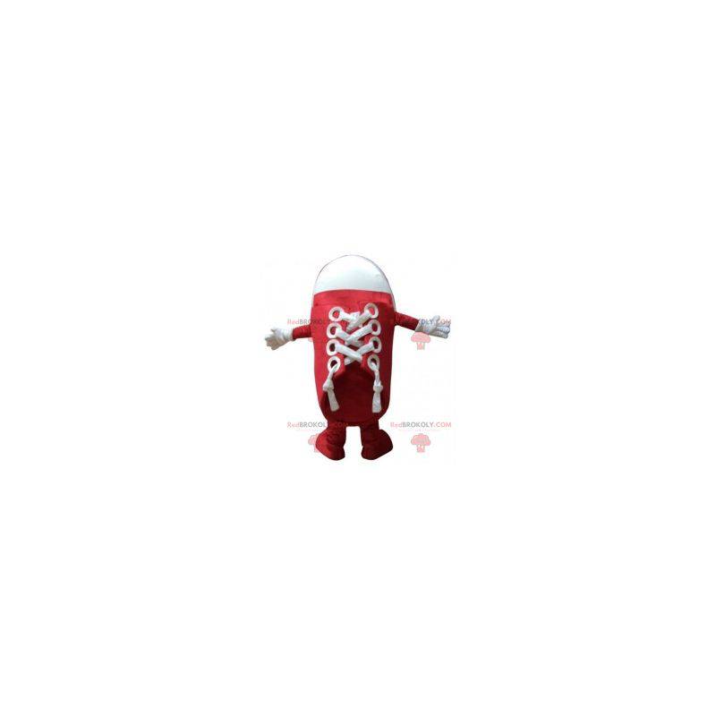 Rød og hvid maskot til sko. Basketball maskot - Redbrokoly.com