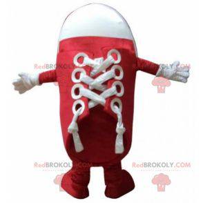 Red and white shoe mascot. Basketball mascot - Redbrokoly.com