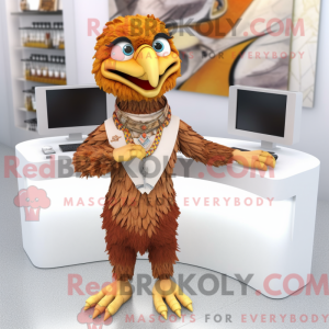 Rust Eagle-mascottekostuum...