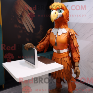 Rust Eagle maskot kostume...