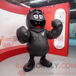 Sort boksehandske maskot...