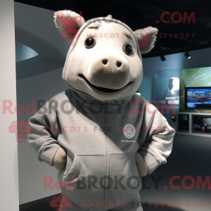 Silver Sow-mascottekostuum...