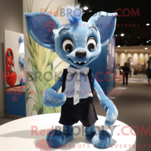 Disfraz de mascota azul...