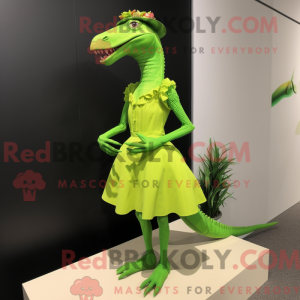 Postava maskota Lime Green...