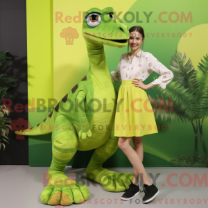 Postava maskota Lime Green...
