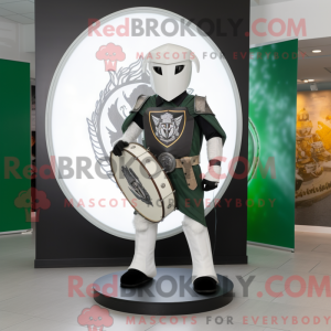 White Celtic Shield maskot...