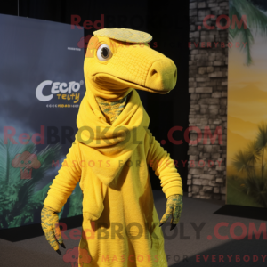 Yellow Coelophysis mascot...