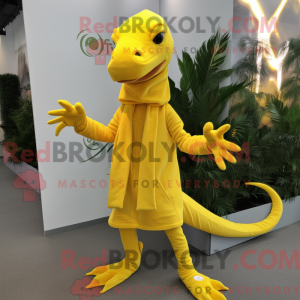 Yellow Coelophysis mascot...