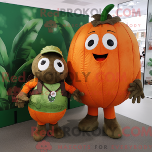 Rust Melon maskot kostume...