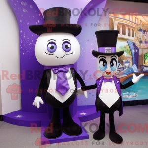 Lavender Ray maskot kostume...