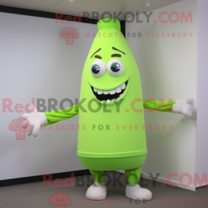 Lime Green Bottle Of Milk...