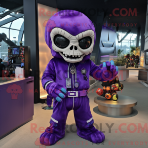 Disfraz de mascota Purple...