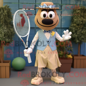 Tan Tennis Racket...