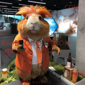 Rust marsvin maskot kostume...