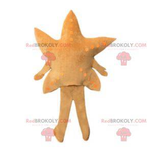 Bonita e sorridente mascote estrela do mar bege - Redbrokoly.com