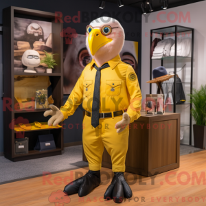 Yellow Bald Eagle mascot...