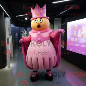 Rosa Queen-maskotdraktfigur...