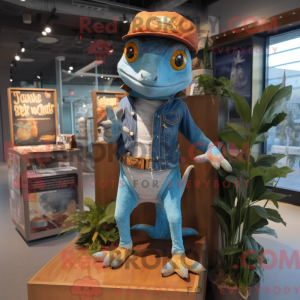 Rust Geckos mascot costume...