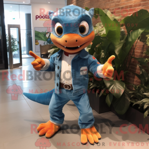 Rust Geckos maskot kostume...