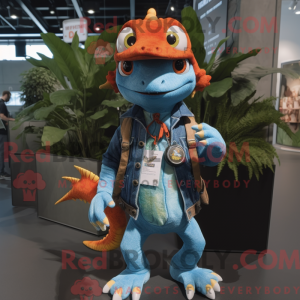 Rust Geckos maskot kostume...