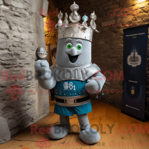 Silver Irish Castle maskot...