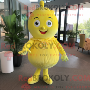 Citrongul hindbær maskot...