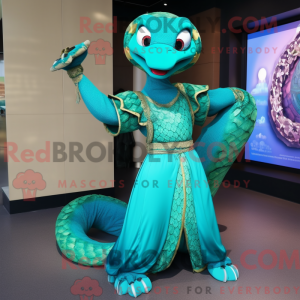 Turkis Anaconda maskot...