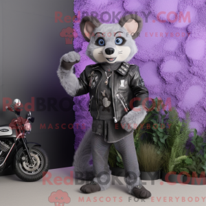 Lavendel Civet maskot...