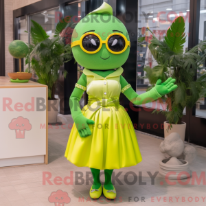 Máscara de sitron verde com...
