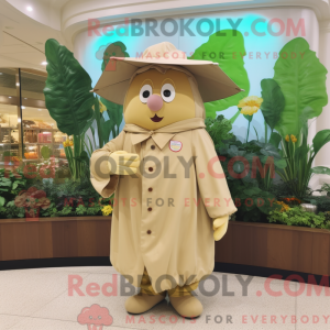 Tan Radijs mascotte kostuum...
