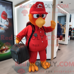Red Fried Chicken maskot...
