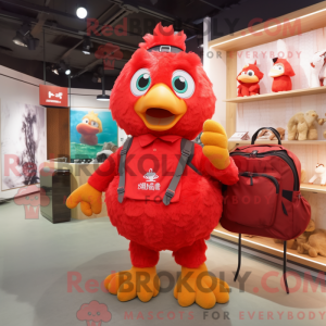 Red Fried Chicken maskot...