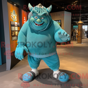Postava maskota Teal Ogre...