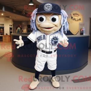 Navy Medusa maskot kostume...