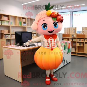 Costume de mascotte Peach...