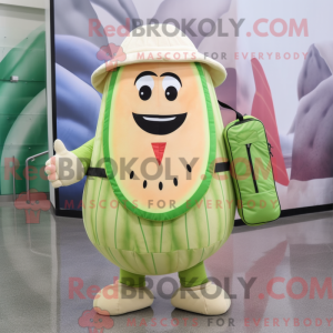 Cream Watermelon mascot...