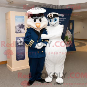 Navy Engagement Ring mascot...