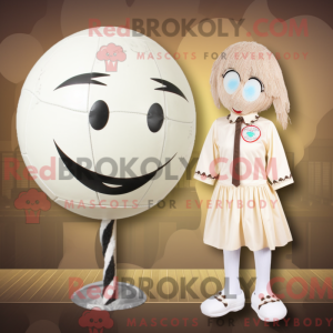 Krem Volleyball Ball maskot...