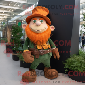 Rust Leprechaun Hat mascot...
