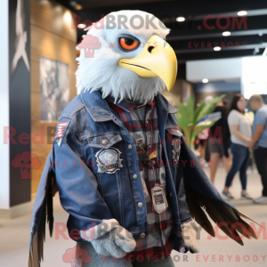 Silver Bald Eagle mascot...